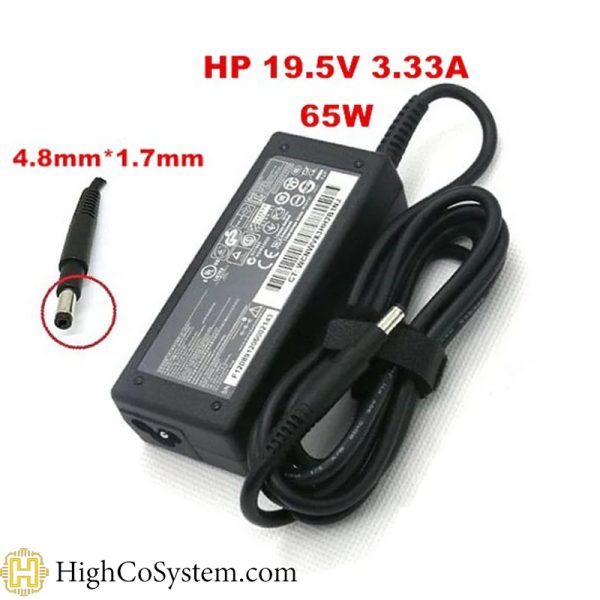 شارژر لپ تاپ HP مدل 19,5V 3,34A (65W) سرفیش بلند