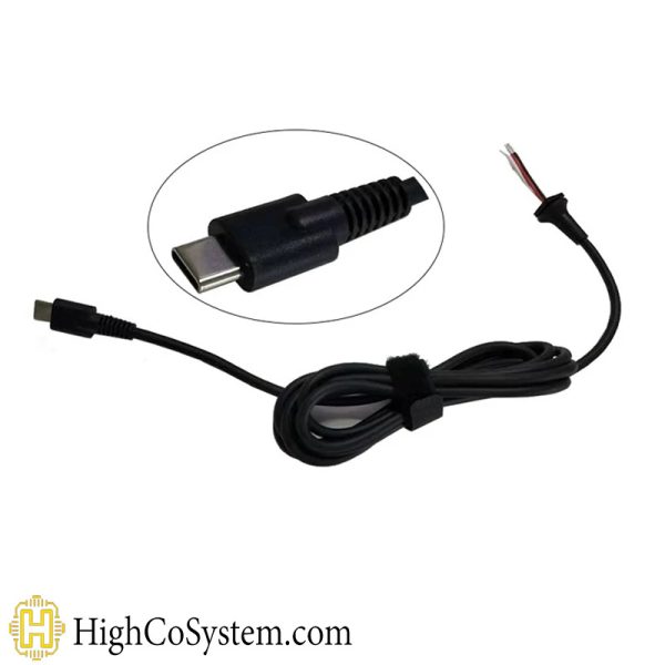 کابل شارژر لپ تاپی TYPE-C سه سیم