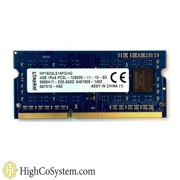رم لپ تاپ  Kingston DDR3L 4G 12800S