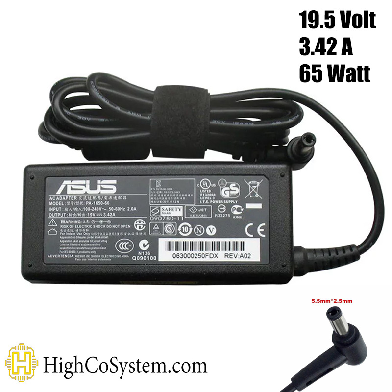 adapter asus 19.5 v 3.42 a normal 2 شارژر لپ تاپ ایسوس 19.5 ولت 3.42 آمپر