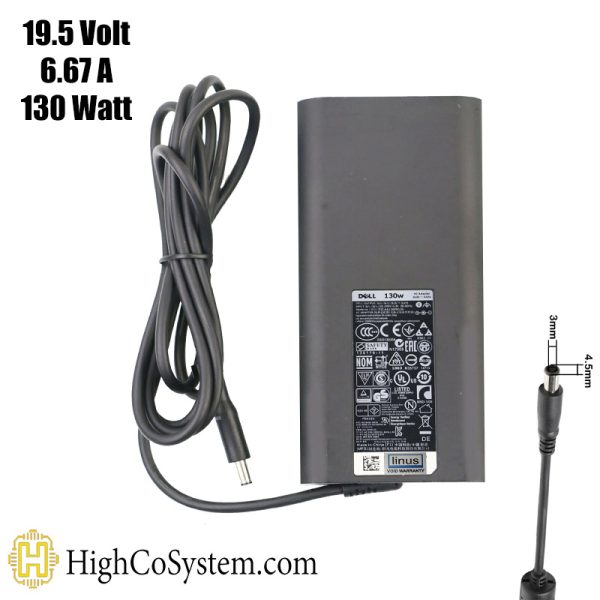 شارژر لپ تاپ دل 19.5ولت 6.67 آمپر سر ریز