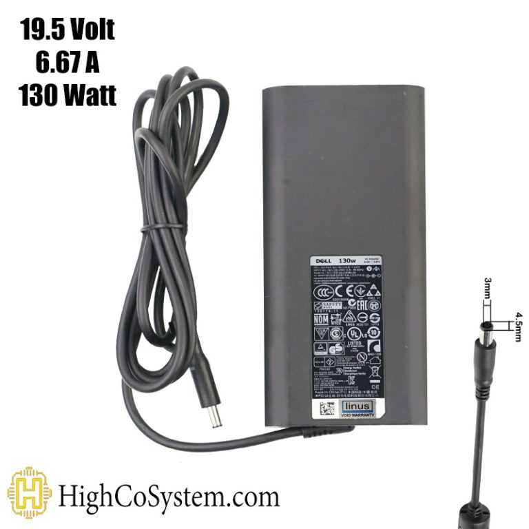 شارژر لپ تاپ دل 19.5ولت 6.67 آمپر سر ریز