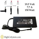 شارژر لپ تاپ اچ پی 1.5ولت 7.7 آمپر سرفیش آبی