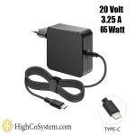 شارژر لپ تاپ لنوو 20ولت 3.25 امپر تایپ سی