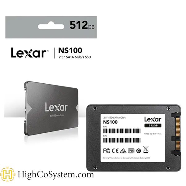 حافظه جامد اینترنال  LEXAR مدل SSD NS100 512G