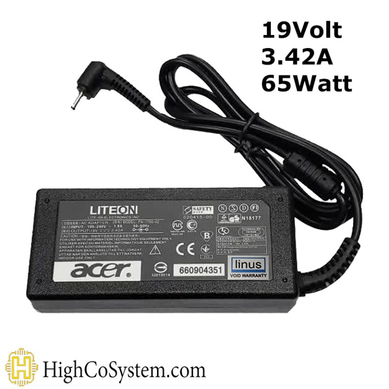 شارژر لپ تاپ ایسر 19 ولت 3.42 آمپر سرریز