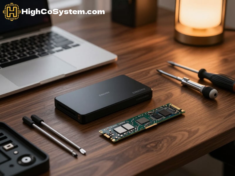 Modern electronics repair setup