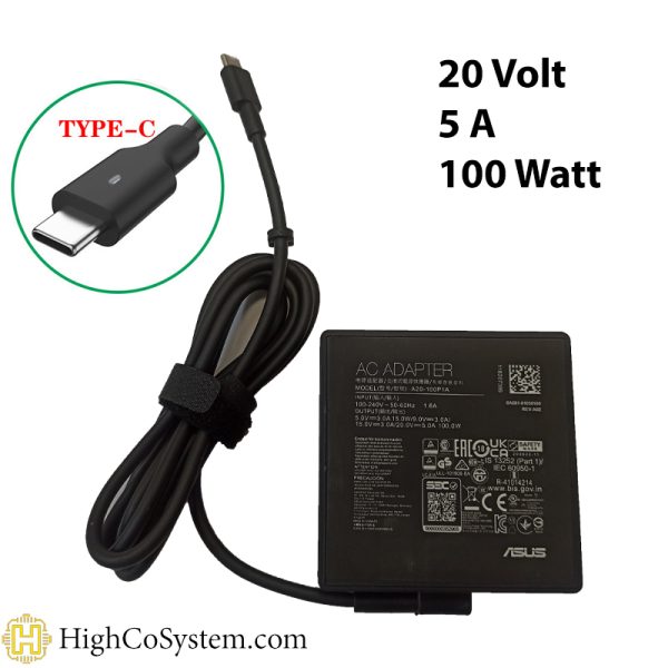 شارژر لپ تاپ ASUS 100W TYPE-C