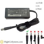 شارژر لپ تاپ HP 18.5V 3.5A سر دلی