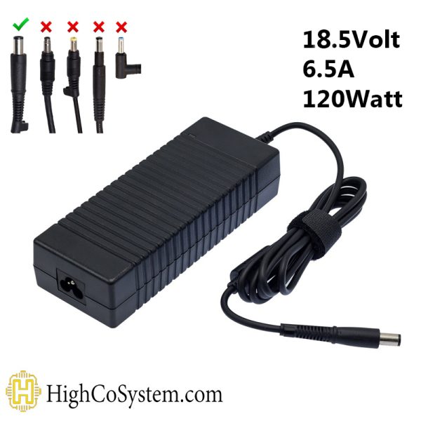 شارژر لپ تاپ hp 18.5v 6.5a sp big